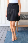 Just a Flirt Pleated Skirt in Black - Whatever You Like Shop