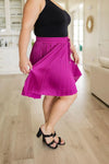 Just a Flirt Pleated Skirt in Magenta - Whatever You Like Shop