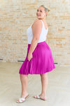 Just a Flirt Pleated Skirt in Magenta - Whatever You Like Shop