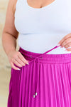 Just a Flirt Pleated Skirt in Magenta - Whatever You Like Shop