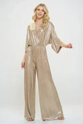 Kimono Sleeve Wide Leg Jumpsuit - Whatever You Like Shop