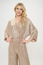 Kimono Sleeve Wide Leg Jumpsuit - Whatever You Like Shop