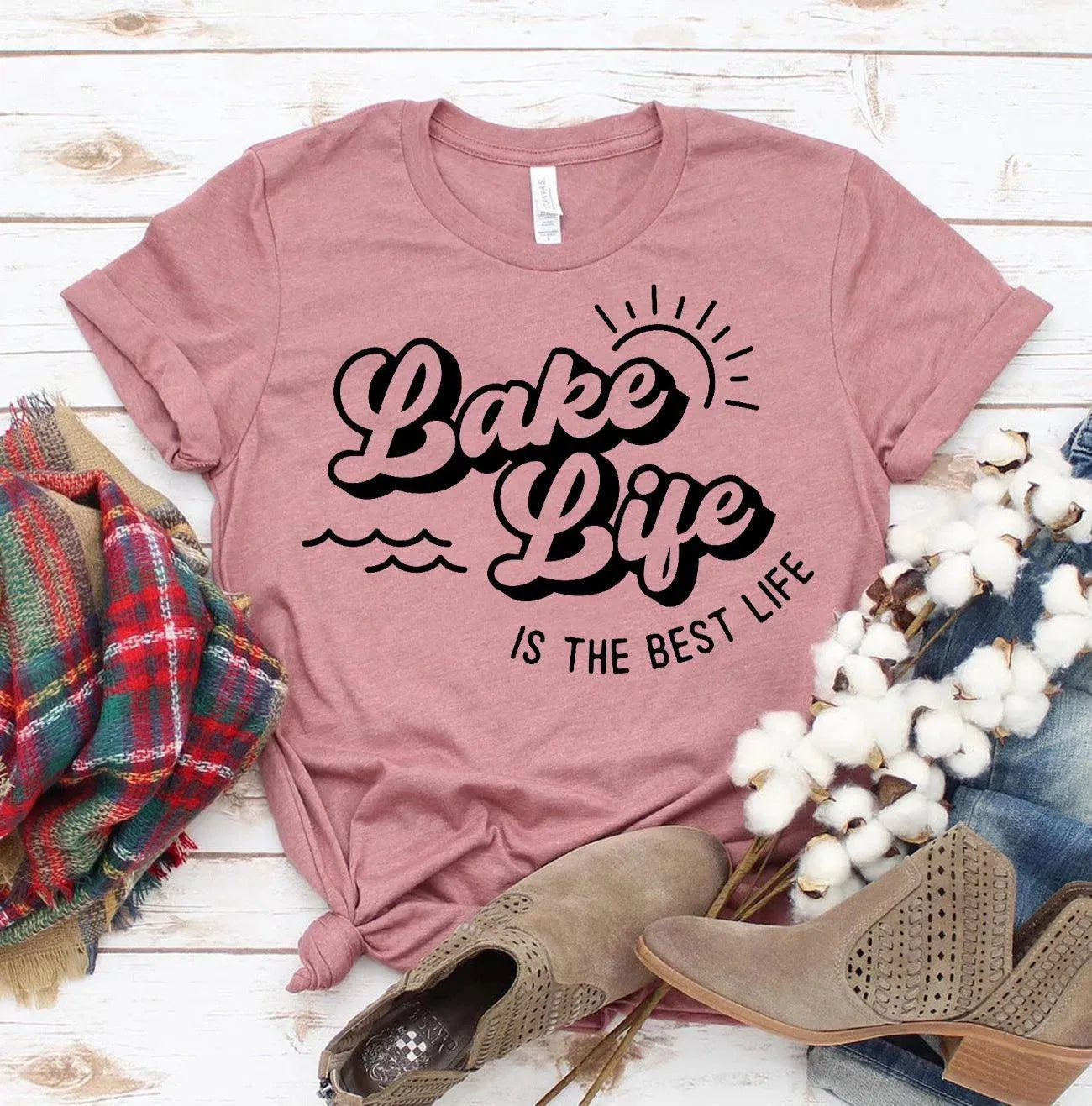 Lake Life Is the Best Life T-Shirt Bela Canvas - Whatever You Like Shop