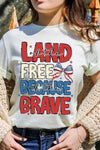 Land Of The Free T-Shirt - Whatever You Like Shop