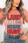 Land Of The Free T-Shirt - Whatever You Like Shop