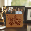 Leather Wallet-Best Bucking Dad - Whatever You Like Shop