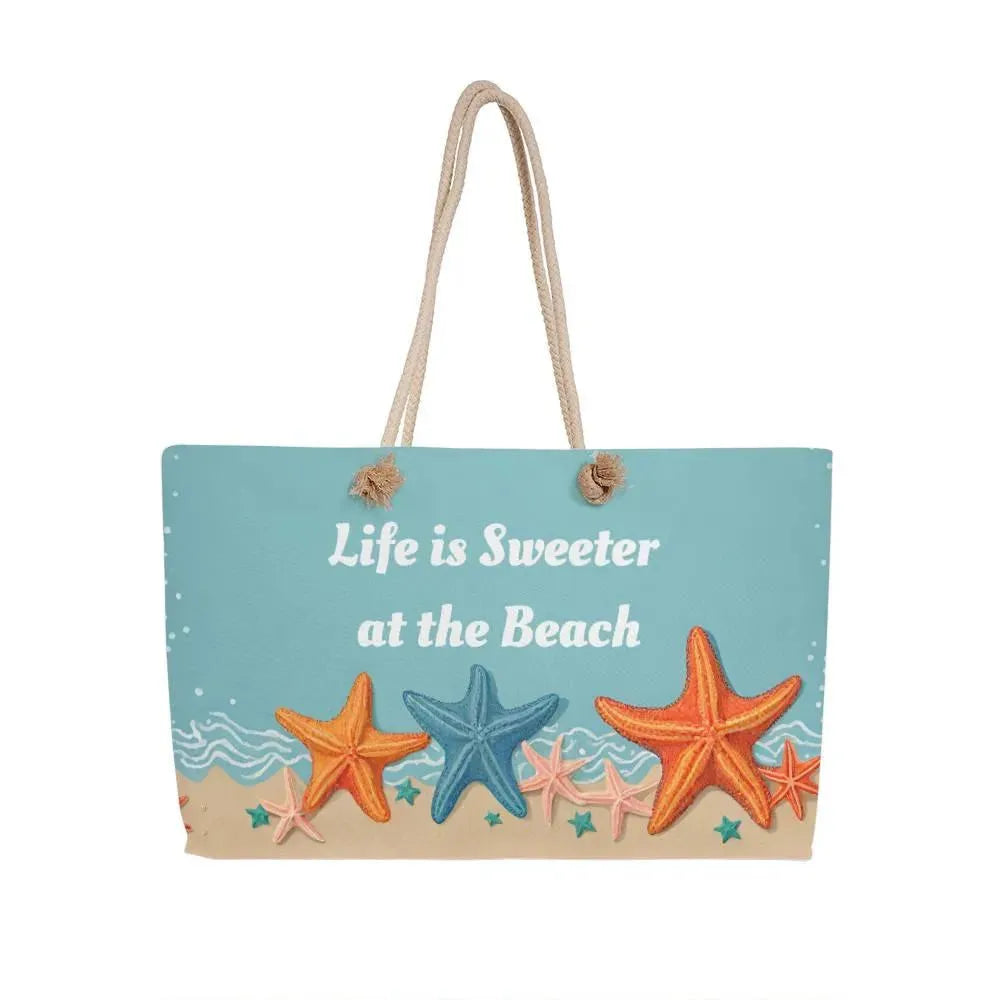 Life is Sweeter at the Beach Weekender Tote - Whatever You Like Shop