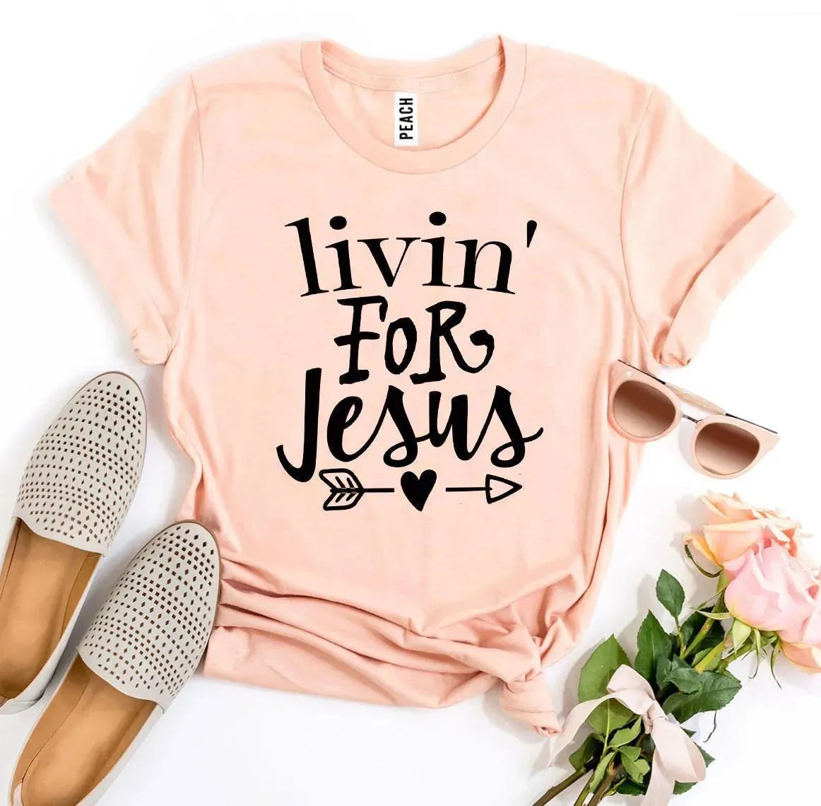 Livin for Jesus T-Shirt - Whatever You Like Shop