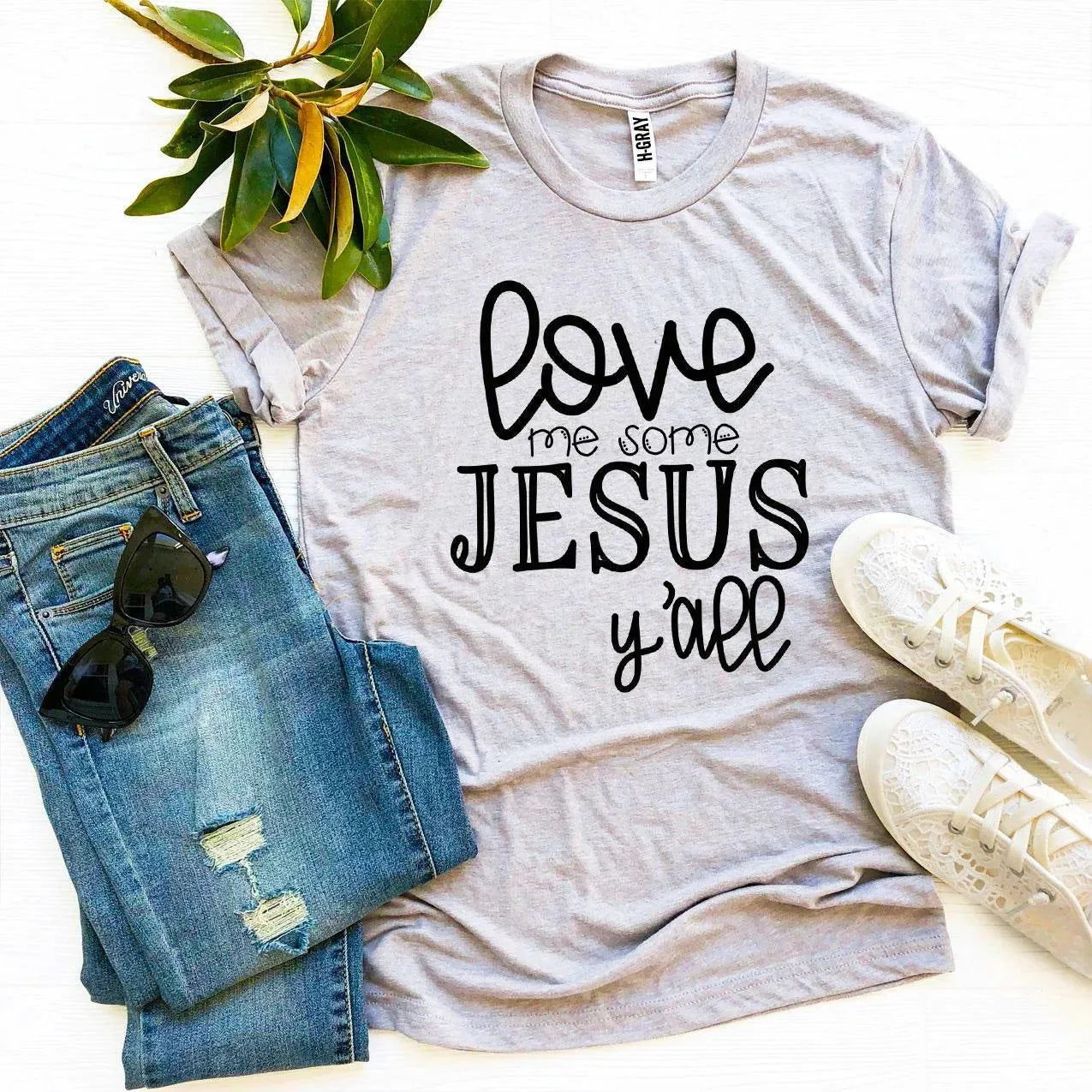 Love Me Some Jesus Tee Bella Canvas - Whatever You Like Shop