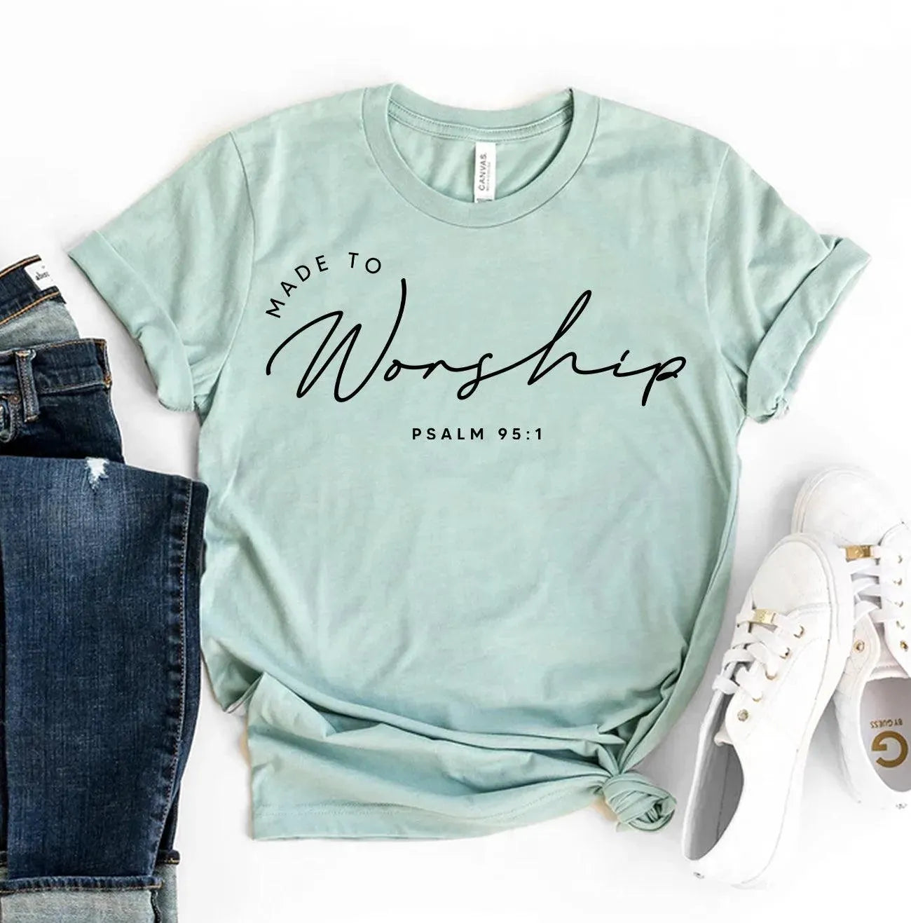 Made to Worship T-Shirt-Bella Canvas - Whatever You Like Shop