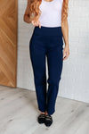 Magic Straight Pants-Navy - Whatever You Like Shop