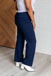 Magic Straight Pants-Navy - Whatever You Like Shop