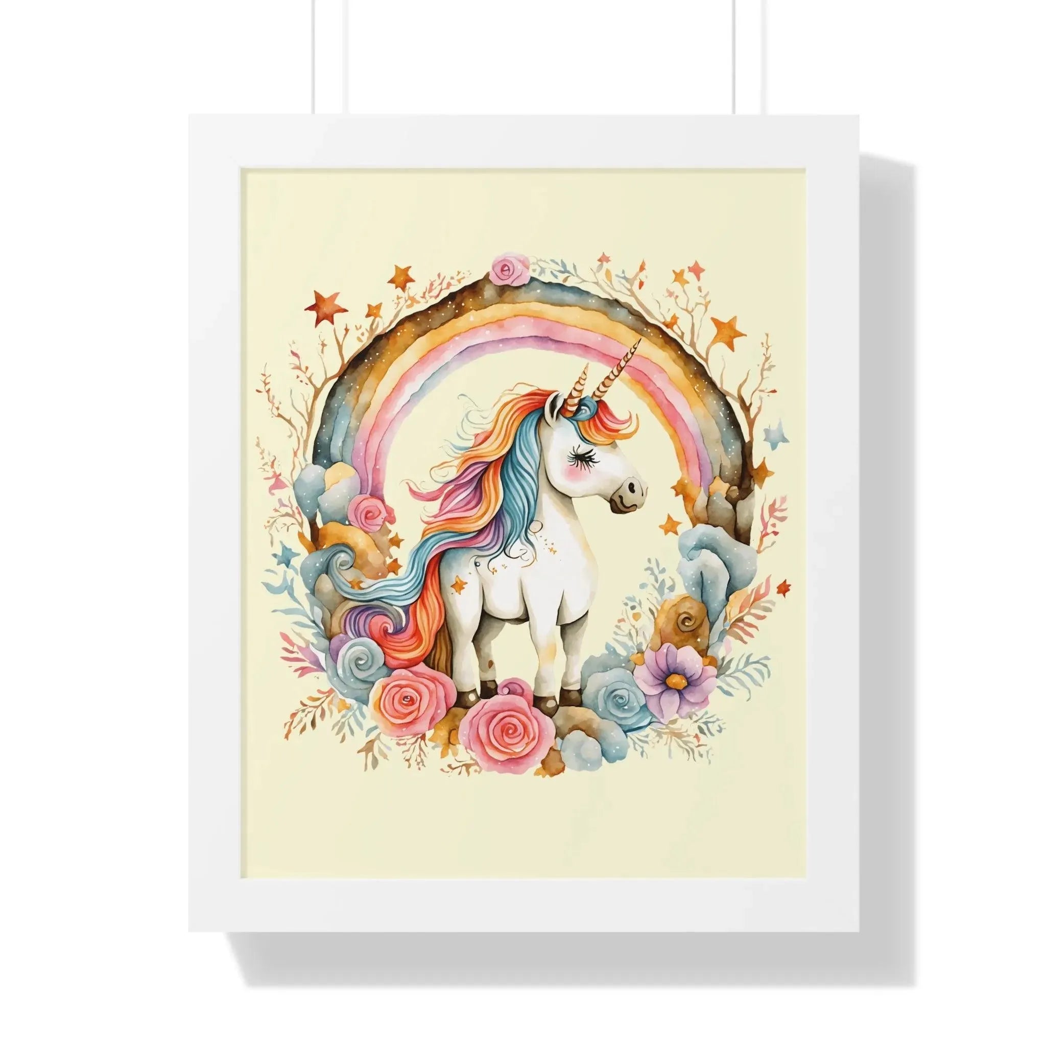 Magical Unicorn Framed Vertical Poster Fast Shipping from the USA - Whatever You Like Shop