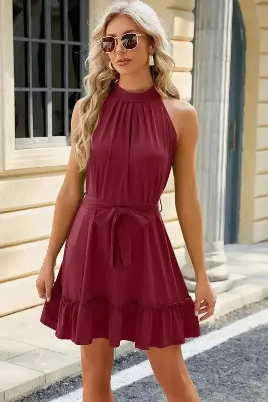 Marinna Grecian Neck Dress - Whatever You Like Shop