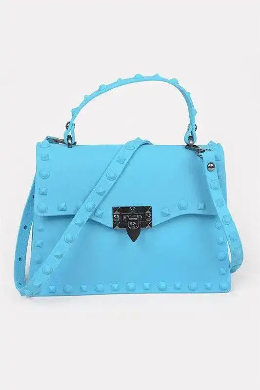 Matte Finish Studded Convertible Jelly Bag - Whatever You Like Shop