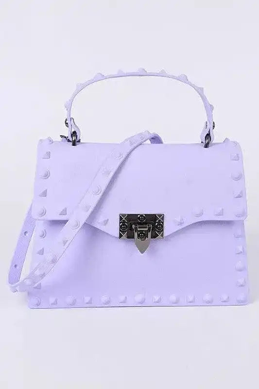 Matte Finish Studded Convertible Jelly Bag - Whatever You Like Shop