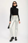 METALLIC FLARED PANTS - Whatever You Like Shop