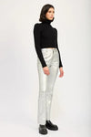 METALLIC FLARED PANTS - Whatever You Like Shop