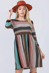 Multi Color Mini Dress - Whatever You Like Shop