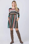 Multi Color Mini Dress - Whatever You Like Shop