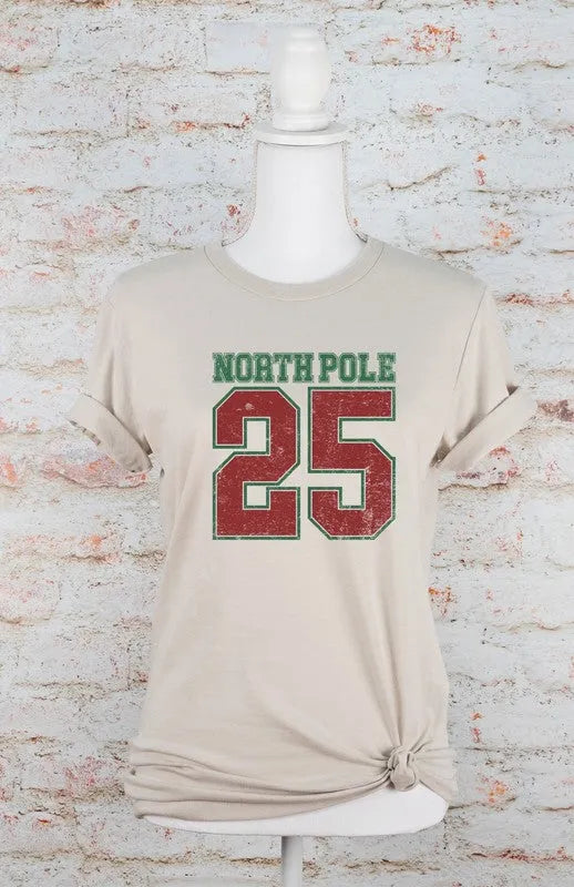 North Pole 25 Christmas Graphic Tee - Whatever You Like Shop