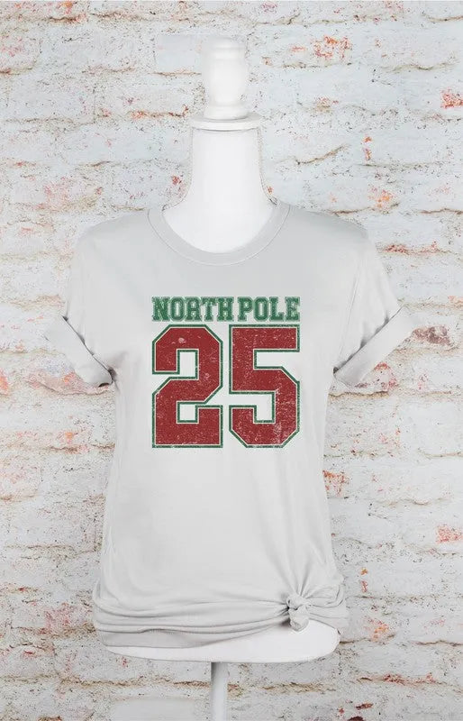 North Pole 25 Christmas Graphic Tee - Whatever You Like Shop