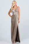 Off the shoulder glittery jacquard gathered gown - Whatever You Like Shop