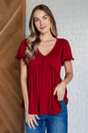 One Day Soon V-Neck Ruffle Detail Top - Whatever You Like Shop