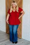 One Day Soon V-Neck Ruffle Detail Top - Whatever You Like Shop