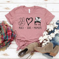 Peace Love Mom Life T-Shirt - Whatever You Like Shop