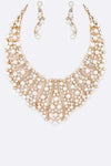 Pearl Crystal Bridal Necklace Set - Whatever You Like Shop