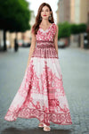 Pink Fashion Chiffon Maxi Dress - Whatever You Like Shop