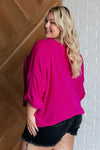 Pink Thoughts Chenille Blouse - Whatever You Like Shop