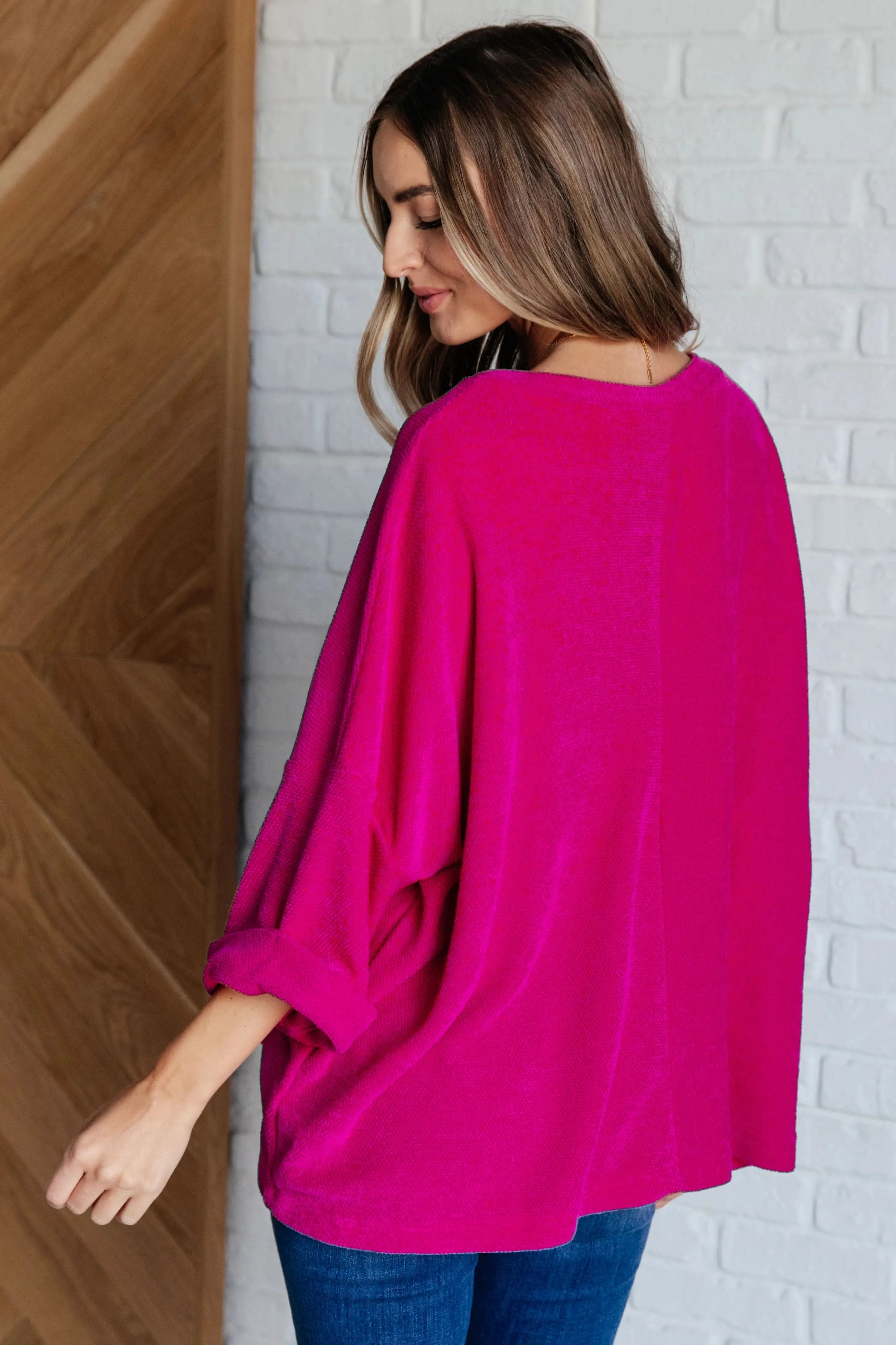 Pink Thoughts Chenille Blouse - Whatever You Like Shop