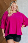 Pink Thoughts Chenille Blouse - Whatever You Like Shop