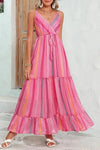 Pink Tribal Tassel Maxi Dress - Whatever You Like Shop