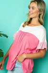 PLUS SOLID STRIPE BABY DOLL TOP - Whatever You Like Shop