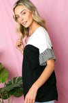 PLUS SOLID STRIPE BABY DOLL TOP - Whatever You Like Shop