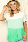 Plus Stripe Color Block Tunic - Whatever You Like Shop