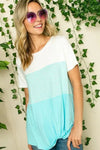 Plus Stripe Color Block Tunic - Whatever You Like Shop