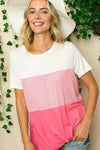 Plus Stripe Color Block Tunic - Whatever You Like Shop