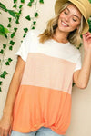 Plus Stripe Color Block Tunic - Whatever You Like Shop