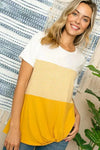 Plus Stripe Color Block Tunic - Whatever You Like Shop