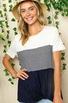 Plus Stripe Color Block Tunic - Whatever You Like Shop