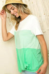 Plus Stripe Color Block Tunic - Whatever You Like Shop