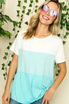 Plus Stripe Color Block Tunic - Whatever You Like Shop