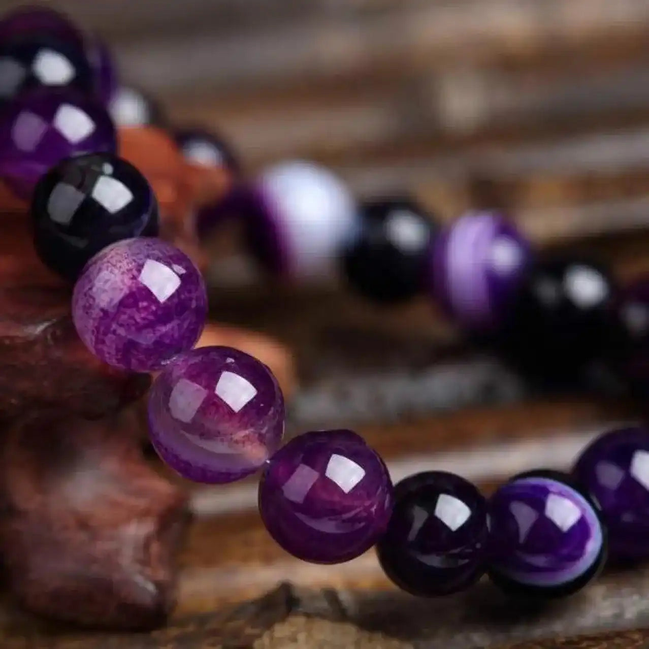 Purple Natural Stone Bracelet - Whatever You Like Shop