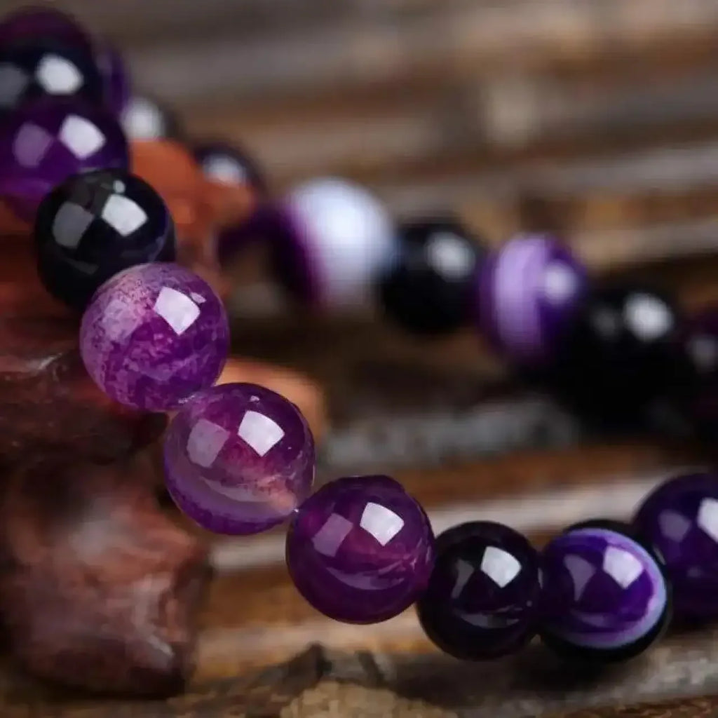 Purple Natural Stone Bracelet - Whatever You Like Shop