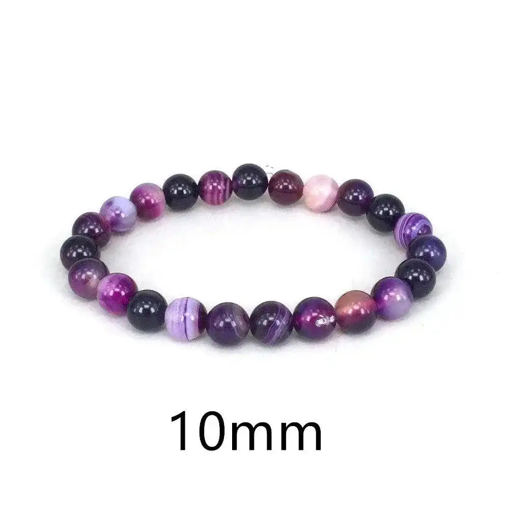 Purple Natural Stone Bracelet - Whatever You Like Shop