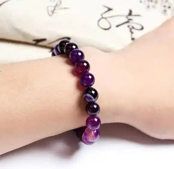 Purple Natural Stone Bracelet - Whatever You Like Shop